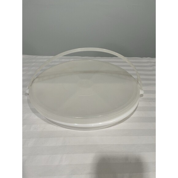 Tupperware Divided Veggie Fruit Cold Cut Tray With Lid And Handle 224-9 VTG - Picture 1 of 5